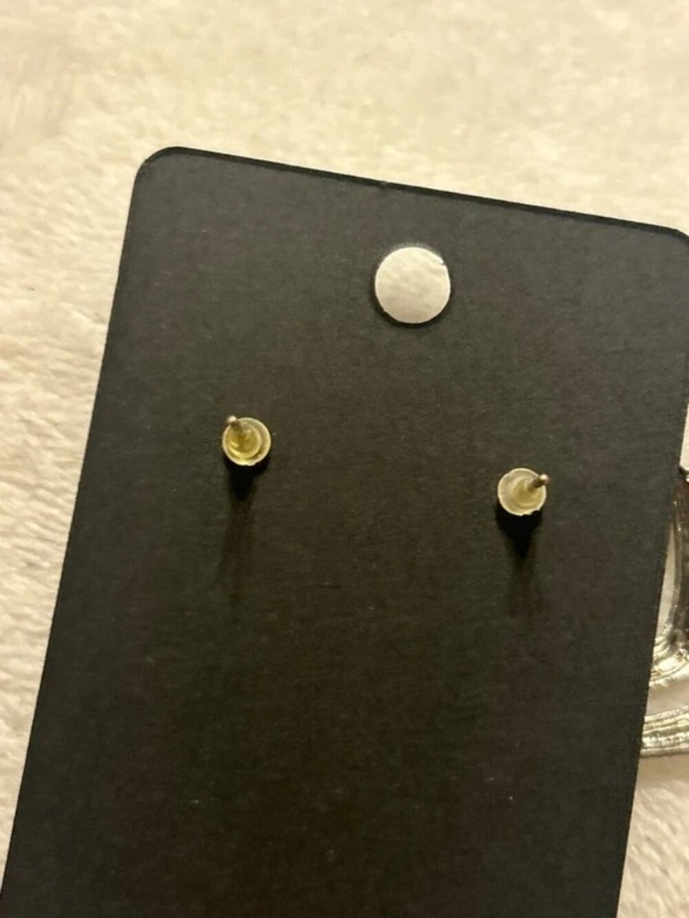 Vintage silver & gray tone earrings - Picture 5 of 5